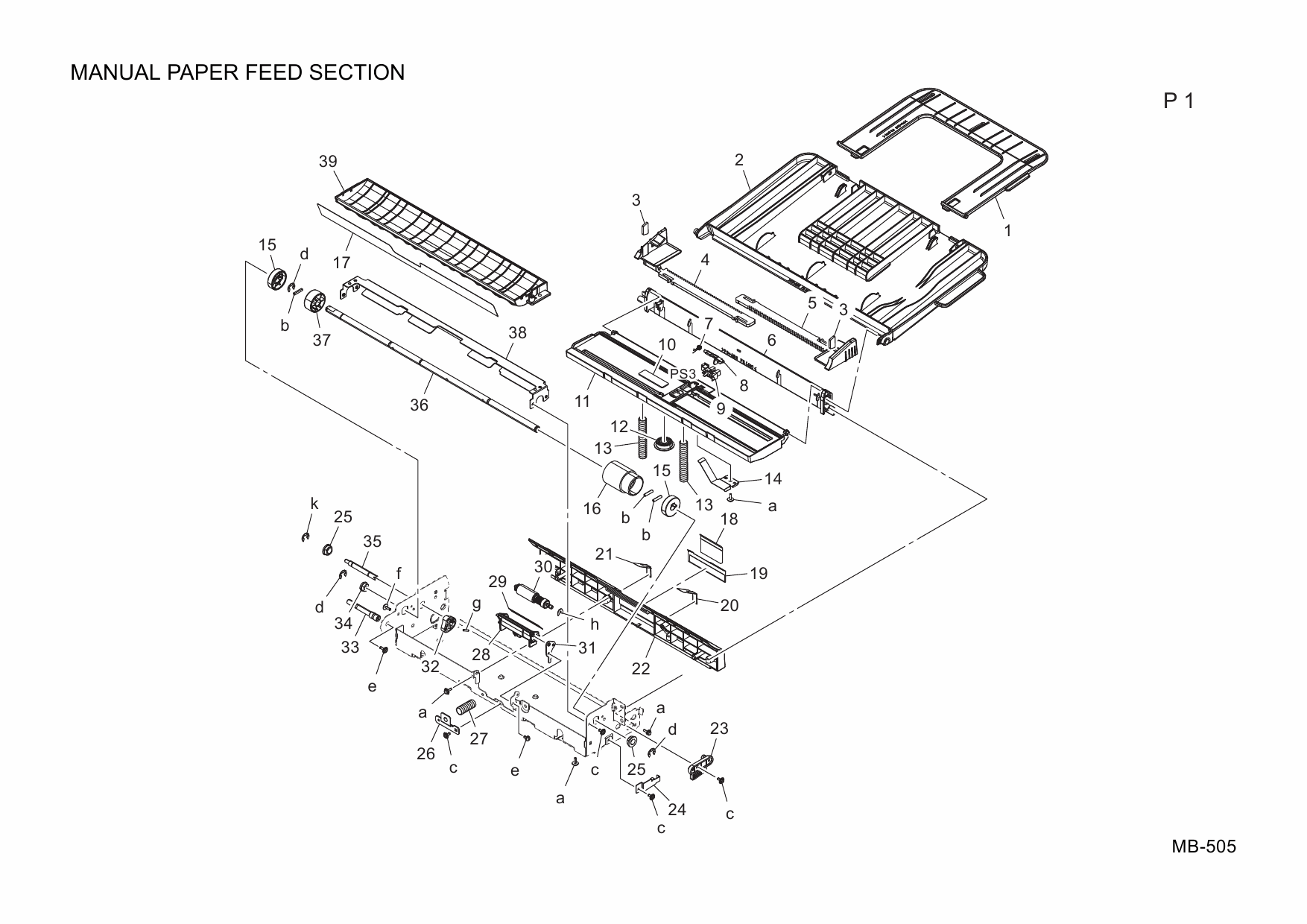 Konica-Minolta Options MB-505 A3PH Parts Manual-2